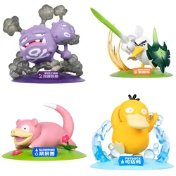 FUNISM New Style Pokemon Action Figures Original Weezing Sirfetchd Figurine Psyduck Slowpoke Anime Model Pocket Monster Toy Gift