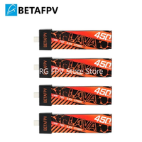 BETAFPV Drone Battery BT2.0 LAVA 1S 450mAh 75C For BETAFPV Meteor75 Cetus Pro Drone Original 4.35V  FPV Lipo BT2.0 Connector