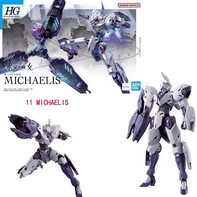 

Bandai Original HG Gundam Mercury's Witch Series TWFM 11 CFK-029 Michaelis Anime Action Figure Assembly Model Toys Gift for Boys