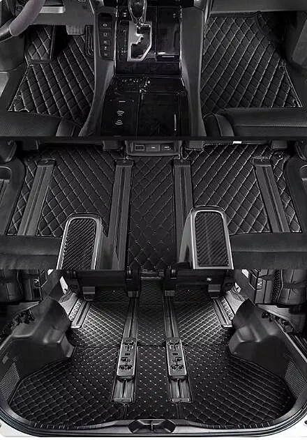 

Специальные автомобильные коврики на заказ + коврик в багажник для Toyota Alphard 7-8 мест 2023-2015, нескользящие водонепроницаемые коврики для Alphard 2020.