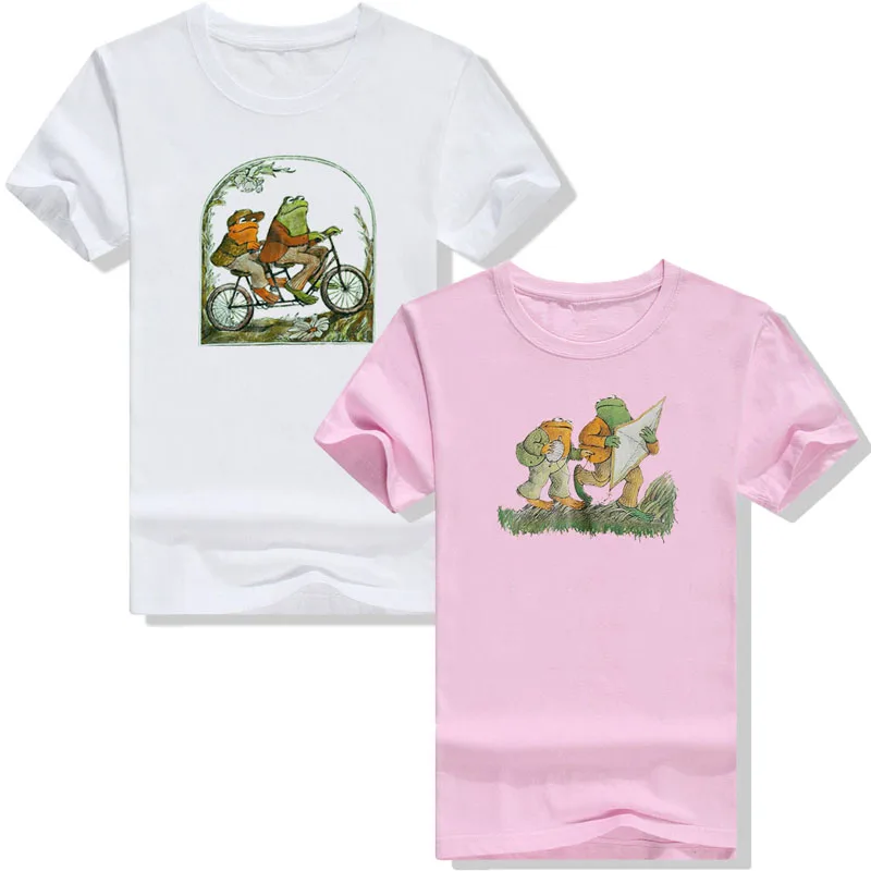 

Frog and Toad Shirt Vintage Classic Book T-Shirt Best Friends Clothes Biking Lover Tee Apparel Aesthetic Clothing Sisters Gifts