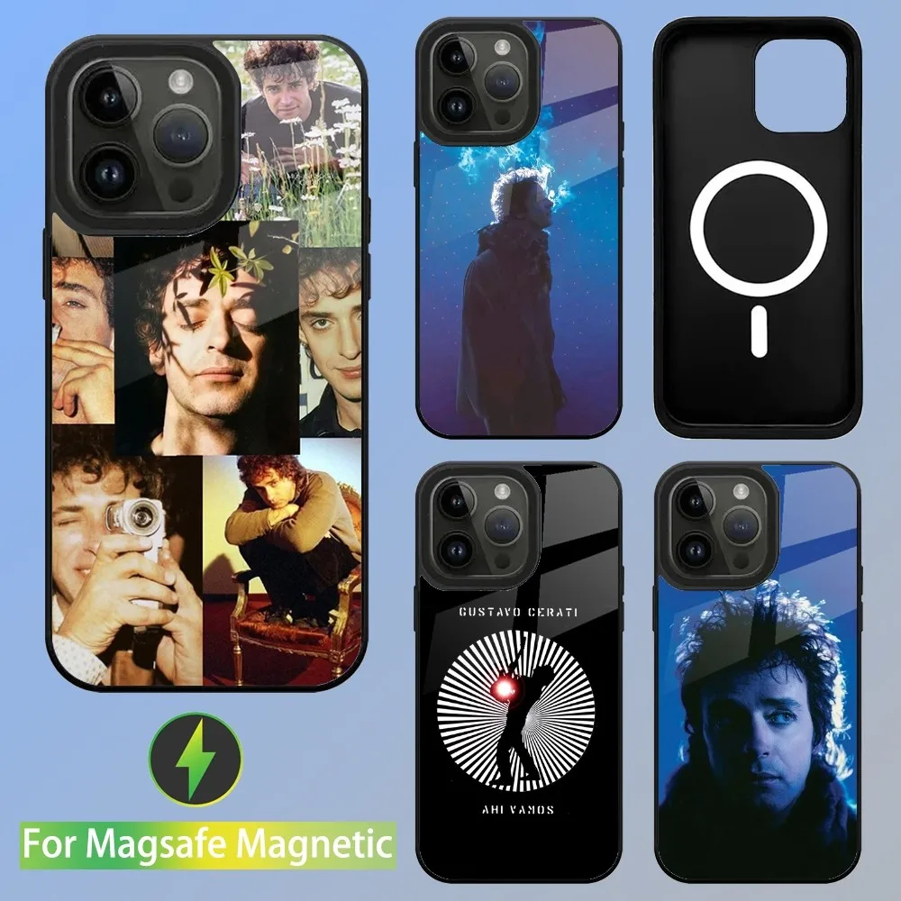 G-Gustavo Cerati Singer Phone Case For iPhone 16,15,14,13,12,11,Plus,Pro,Max Mini Magsafe Magnetic Wireless Charging