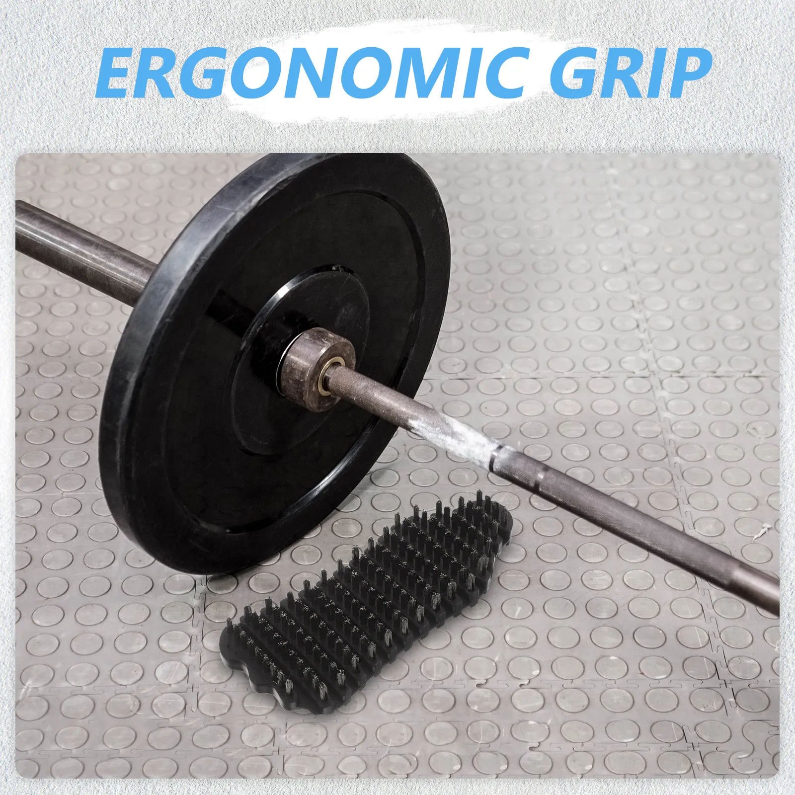 Heavy Duty Stainless Steel Barbell Brush Bendable Gym Equipment Cleaner Weighted Bars Steel Wire Scrubber Strength Training Tool