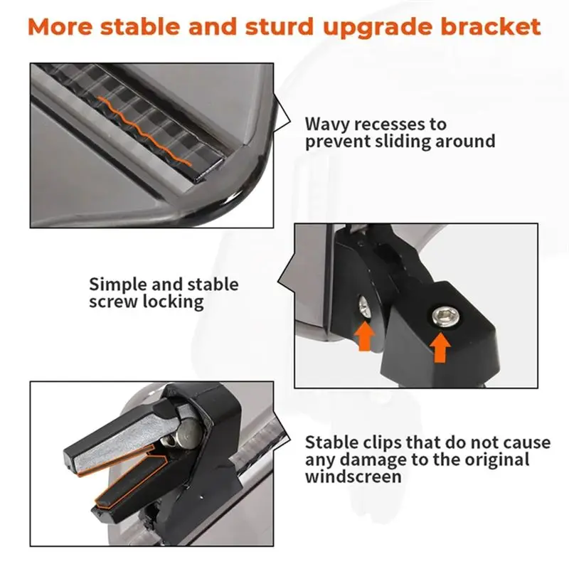 Practical Motorcycle Windshield Extension Adjustable Spoiler Deflector For BMW KAWASAKI HONDA