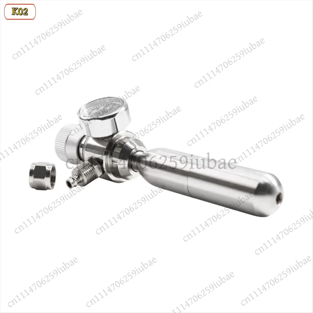 LK Aquarium CO2 Regulator 2000psi Pressure Gauge 6mm Tube 3/8-24UNF, Replacement Parts