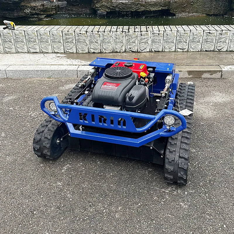 

Hot Top Small Crawler Remote Control Mower Farm Grass Blade Automatic Lawn Mower Robot Simple Commercial Lawn Mowing Price