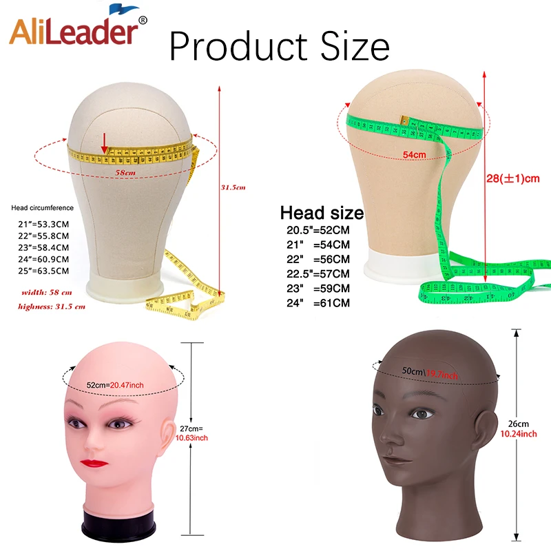 64cm Tripod Wig Stand With bald Mannequin Head Black mini Wig Stand Tripod With Bald Head Adjustable Tripod Wig Stand ,T-pins