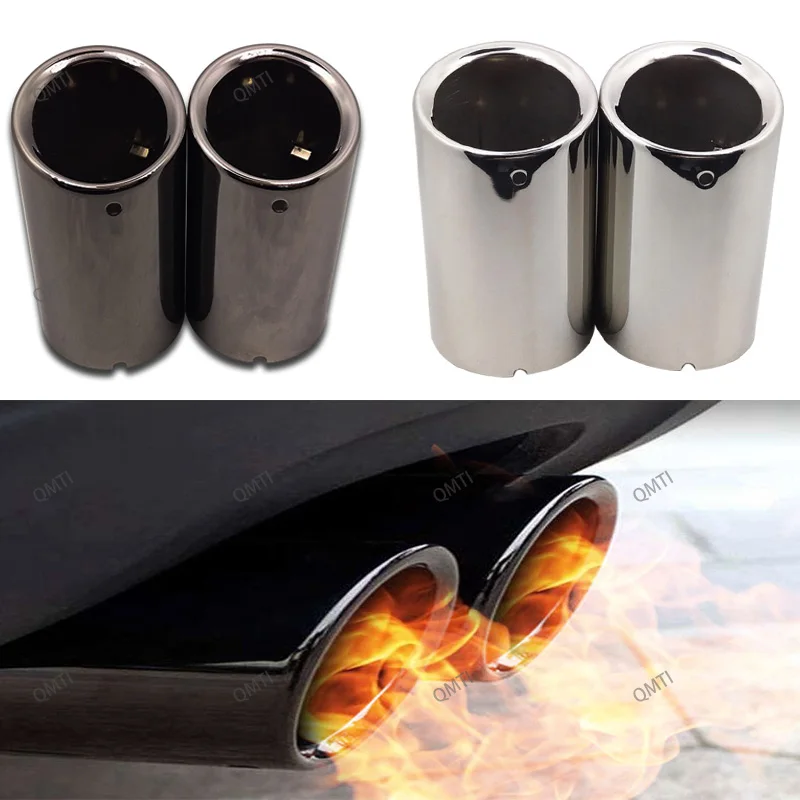 For Golf 1.4T Golf 6 Golf 7 TIGUAN Passat X1 Lavida Beetle Exhaust Muffler Tips End Pipe Tail Throat Auto Accessories Inlet 70MM