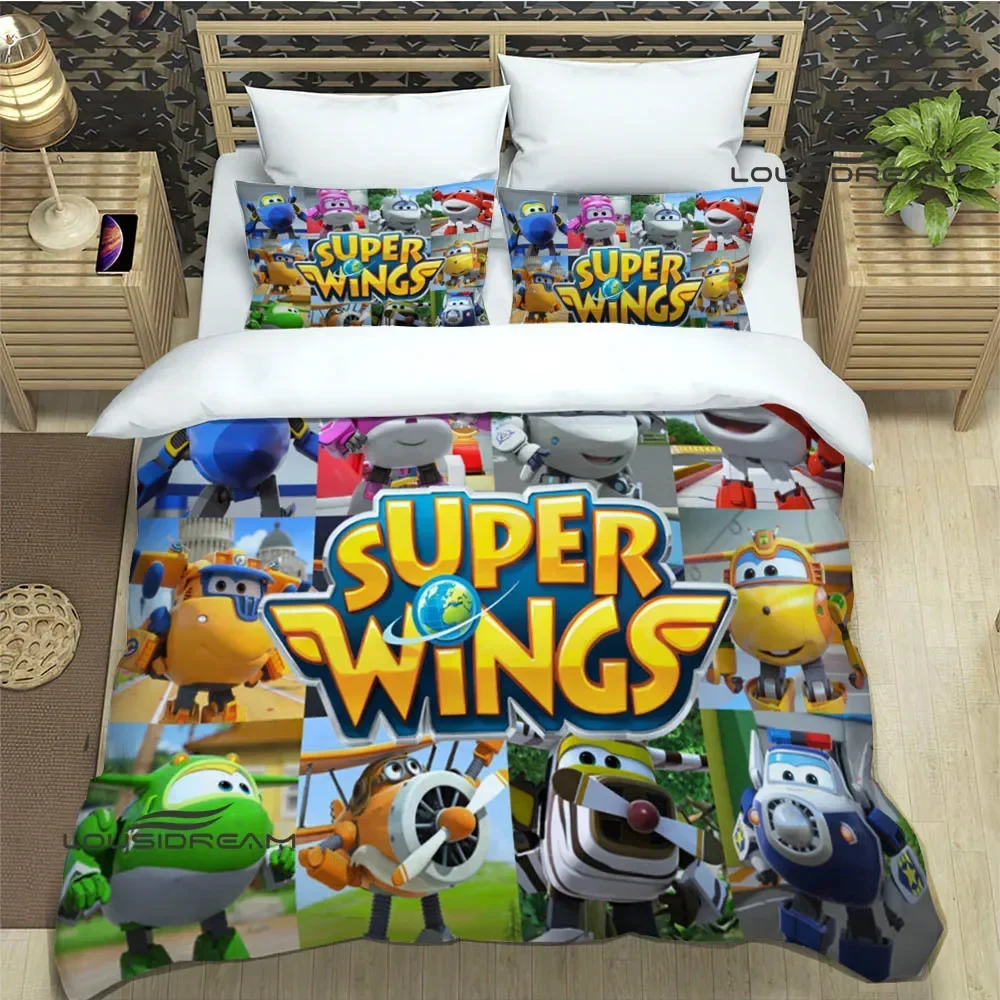 Cute cartoon super wings Bedding Sets exquisite supplies set duvet cover bed comforter set bedding set luxury birthday gift