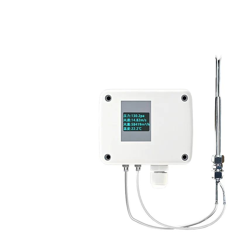 

High temperature resistant pitot tube anemometer Pipeline anemometer Air volume and pressure sensor Stainless steel probe