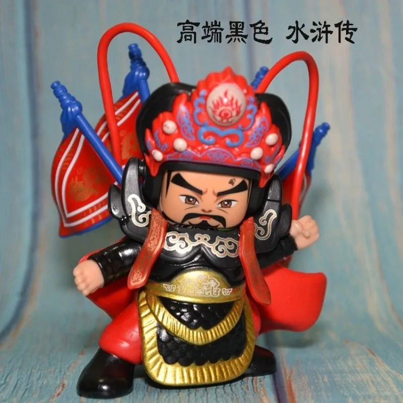 Chinese Sichuan Opera Face Doll Figurine Traditional Cultural Collectible Ornament Business Meeting Present for Foreign Friends