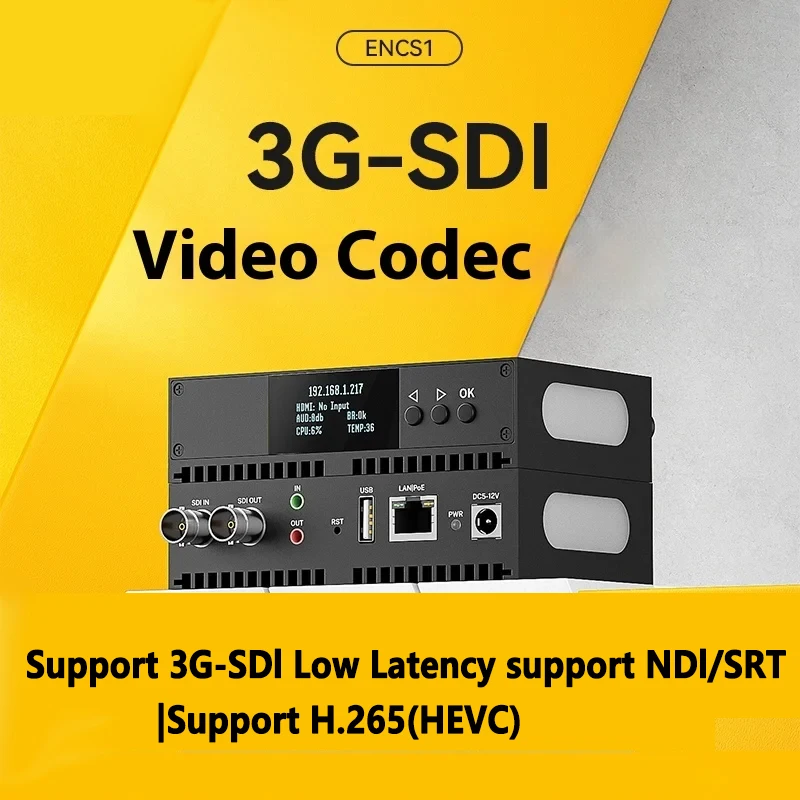 3g Sdi Ndi Codec 4k 1080p Srt Rtmp H265 Real Time Streaming HD Input Multi-Protocol Live Streaming Support NDI,  RTSP/RTMP/HTTP