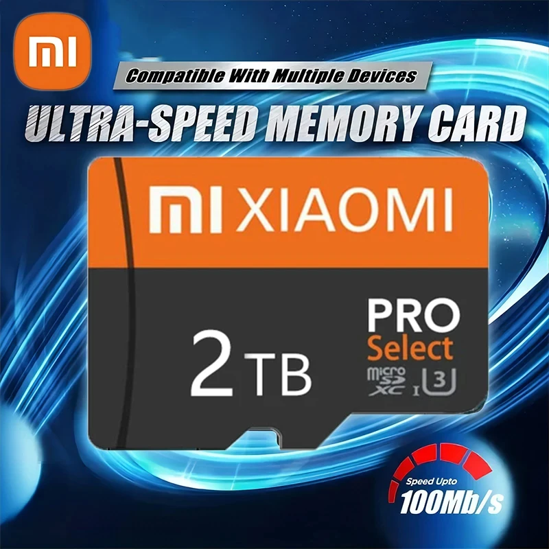 Xiaomi Micro SD Card Memory Card Class 10 2TB 1TB 128GB 256GB U3 4K High Speed Cartao De Memoria Flash Memory TF Mecard C10