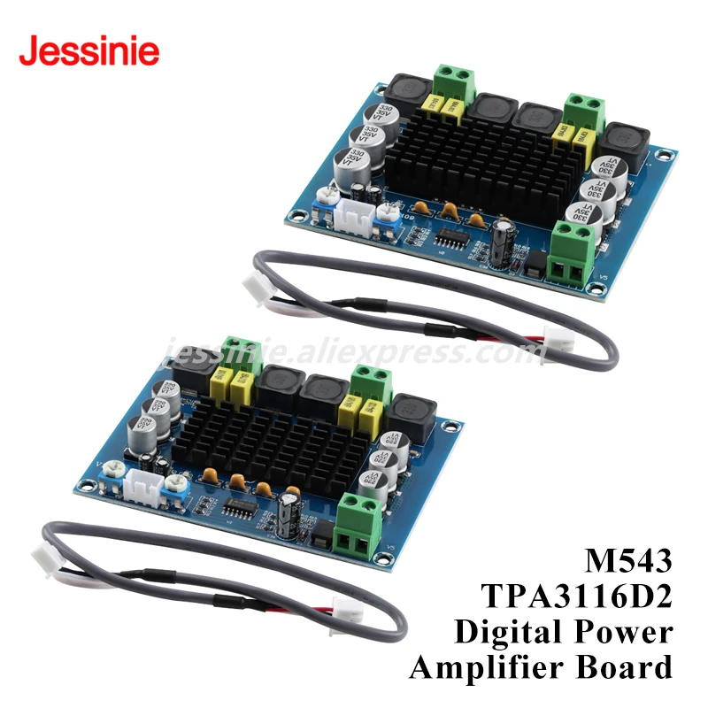 M543 TPA3116D2 Digital Power Amplifier Board Dual-channel 120Wx2 Class D Digital Audio Amplifier Board
