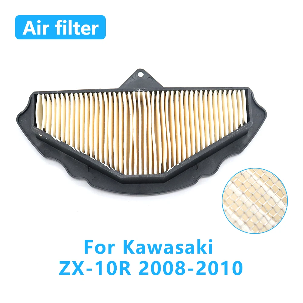 

For Kawasaki ZX-10R ZX10R ZX 10R 2008 2009 2010 Motorcycle Air Filter Engine Intake Cleaner Element Replacement
