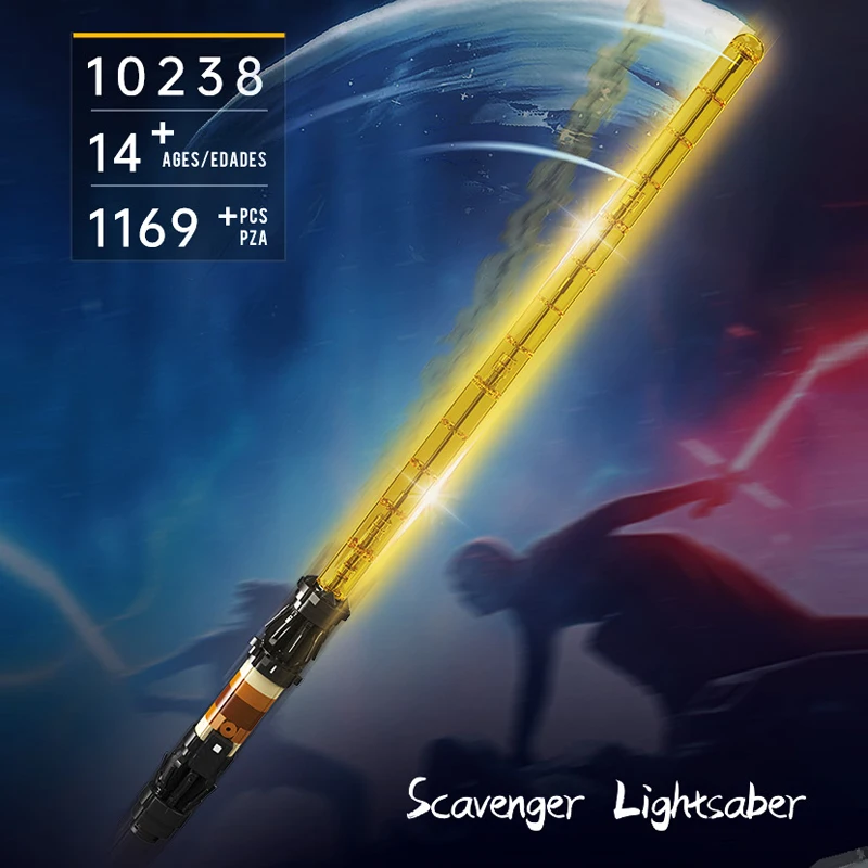 Mould King 10238 Star Plan Toys The Scavenger Saber Building Block with Led Part Assembly Cosplay Brick Toys Kids Christmas Gift view 3