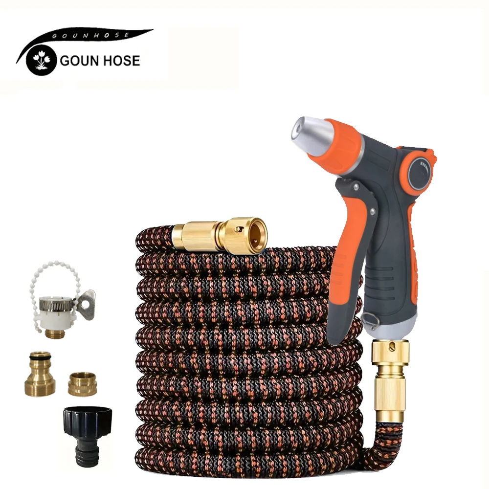 

High Pressure Water Gun, Flexible Magic Hose, More Wear-Resistant, Durable, Adjustable Spray Used For Lawn Irrigation GOUN HOSE
