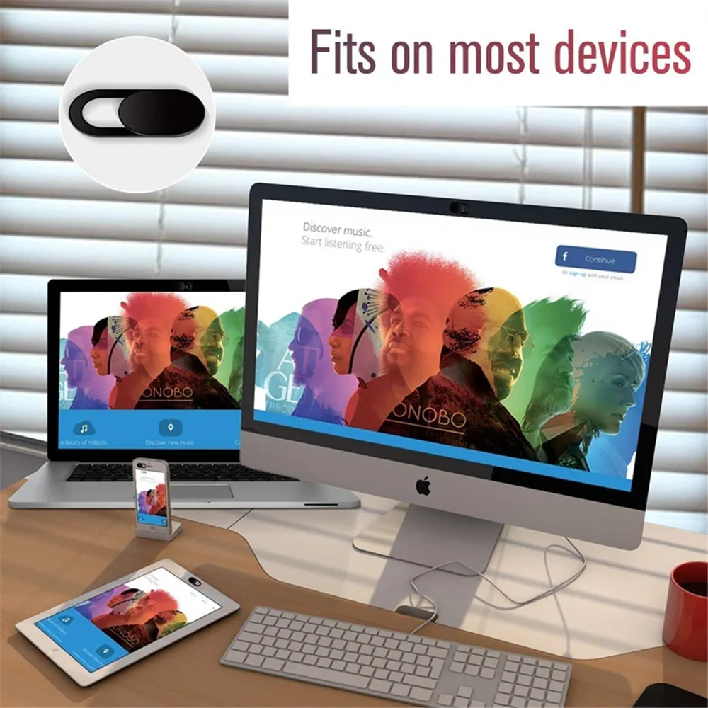 Cubierta de cámara web Universal para teléfono, cubierta de cámara antiespía para iPad, portátil, PC, Macbook, tabletas, lentes, cubierta Universal para cámara antiespía