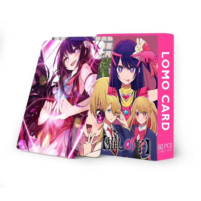 60PCS/Set Anime Oshi No Ko Lomo Card Peripheral HD High Quality Printed Photo Cards Fans Collection Photocards Gift