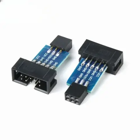 10pcs 10 Pin to 6 Pin Adapter Board for AVRISP MKII USBASP STK500 High Quality