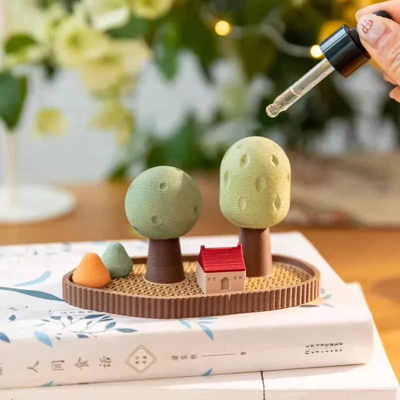 Christmas Tree Perfume Aromatherapy Essential Oil Diffuser Home Living Room Bathroom Diffuser Stone Ornaments Gift for Women
