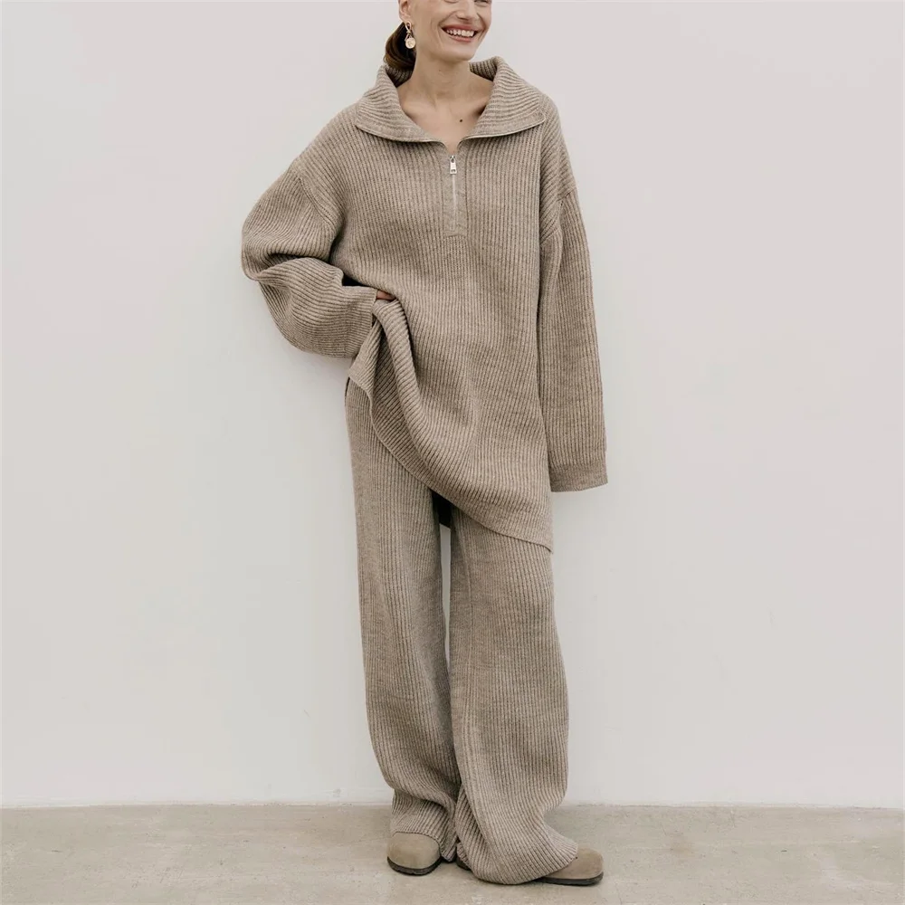 Suéter informal holgado para mujer, jersey de manga larga, color sólido, ropa de calle, precio único, novedad de 2024
