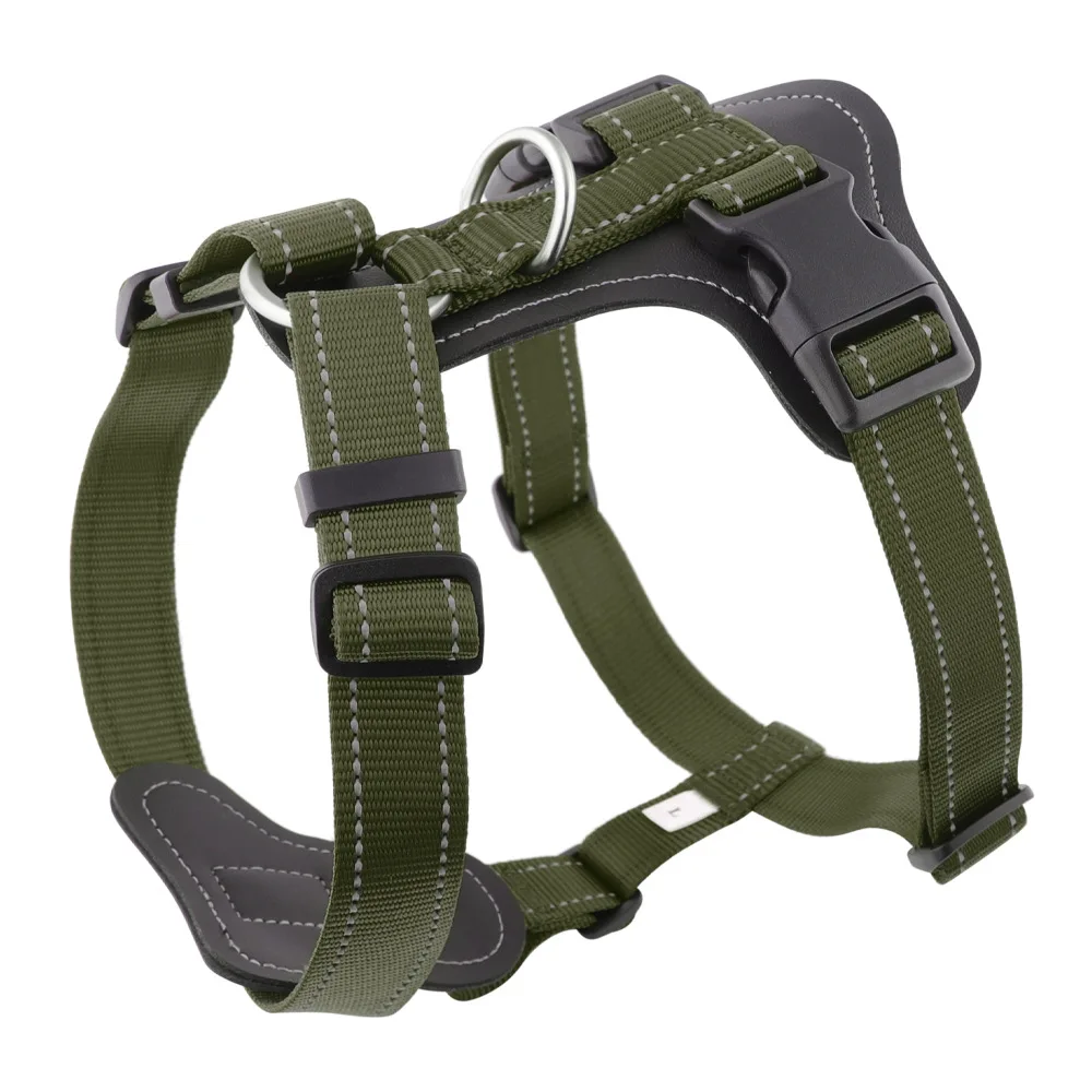 Harnais gilet en cuir - Vert 6