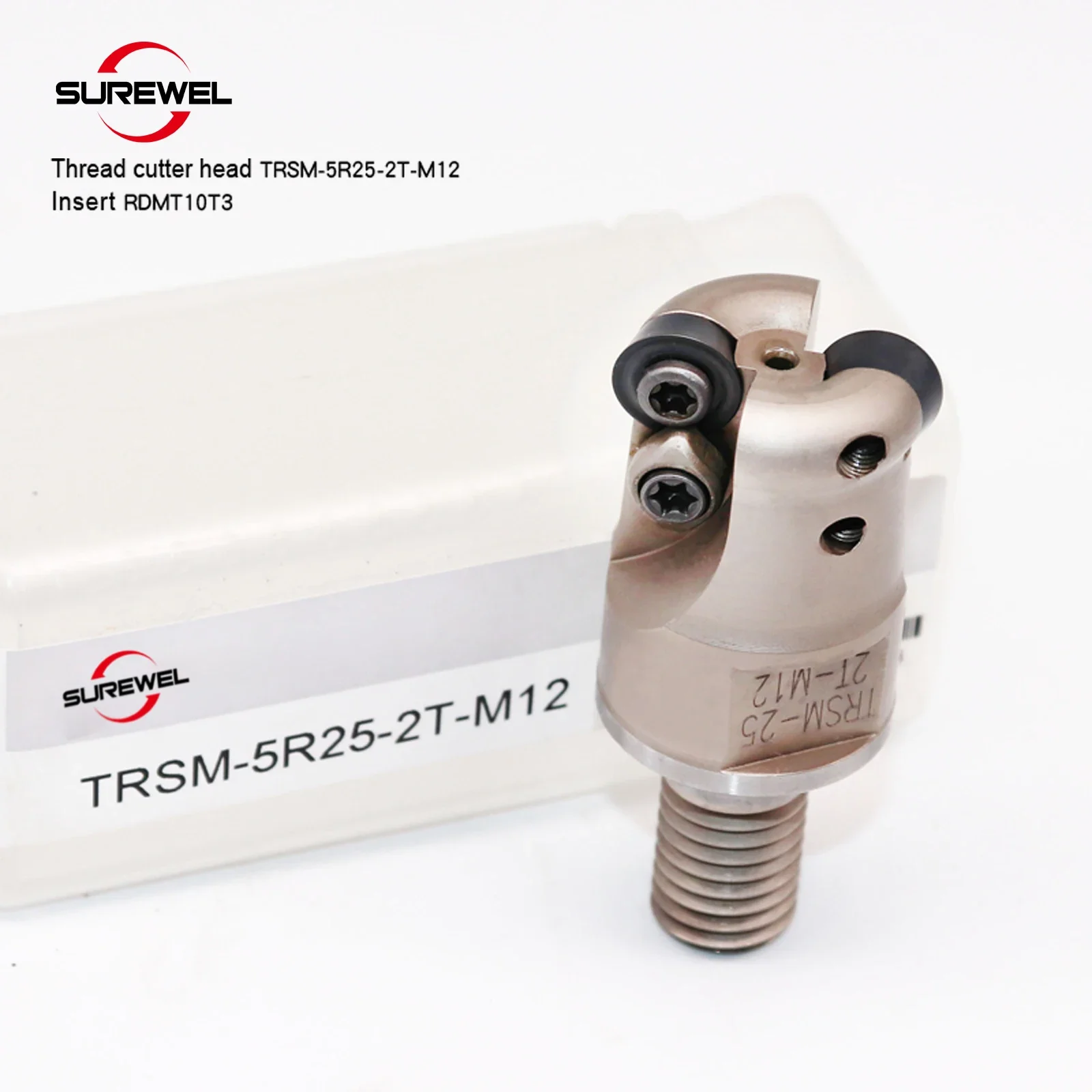 TRS تغذية سريعة قفل قاطعة المطحنة الأسنان رئيس قاطعة المطحنة رئيس قاطعة المطحنة الدقيقة رئيس RDMT10T3 RDMT1204 إدراج #2