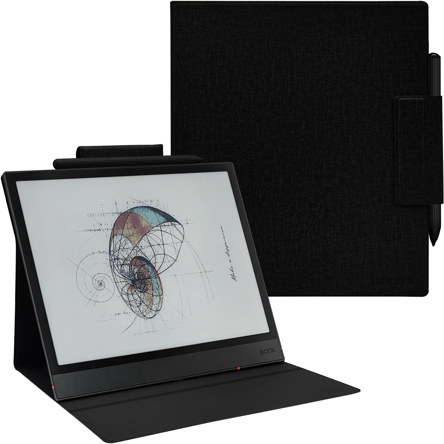 Magnetic Stand Case for Onyx Boox Note Air 5C/4C/Note Air 3C (2024/2023) Ultra-Thin Cover with Pen Buckle, Auto Sleep/Wake