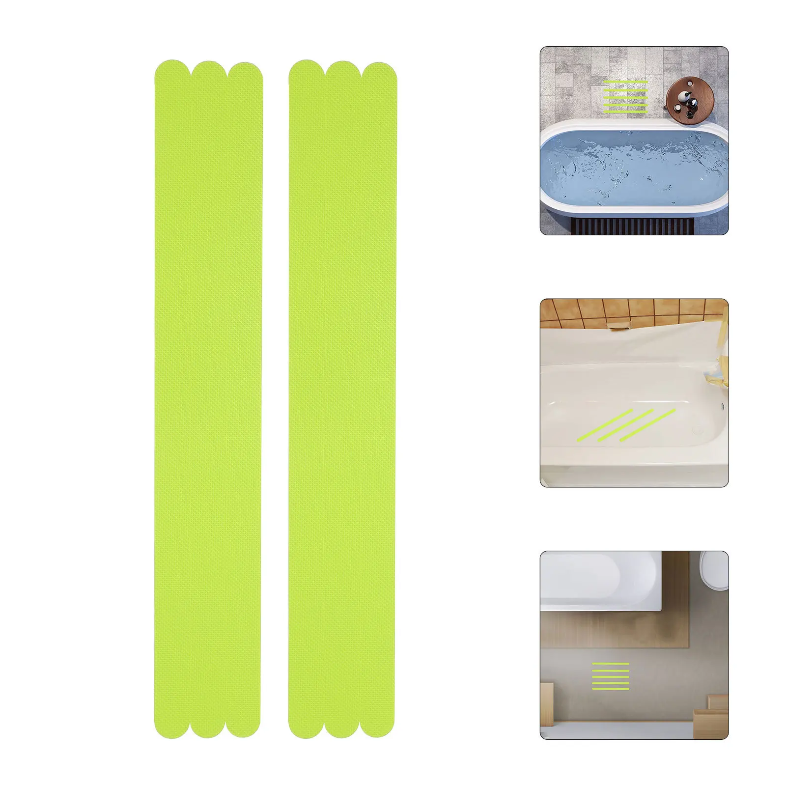 

24 Pcs Anti Slip Shower Strips Tile Treatment Bath Stickers for Tub Non Bathtub