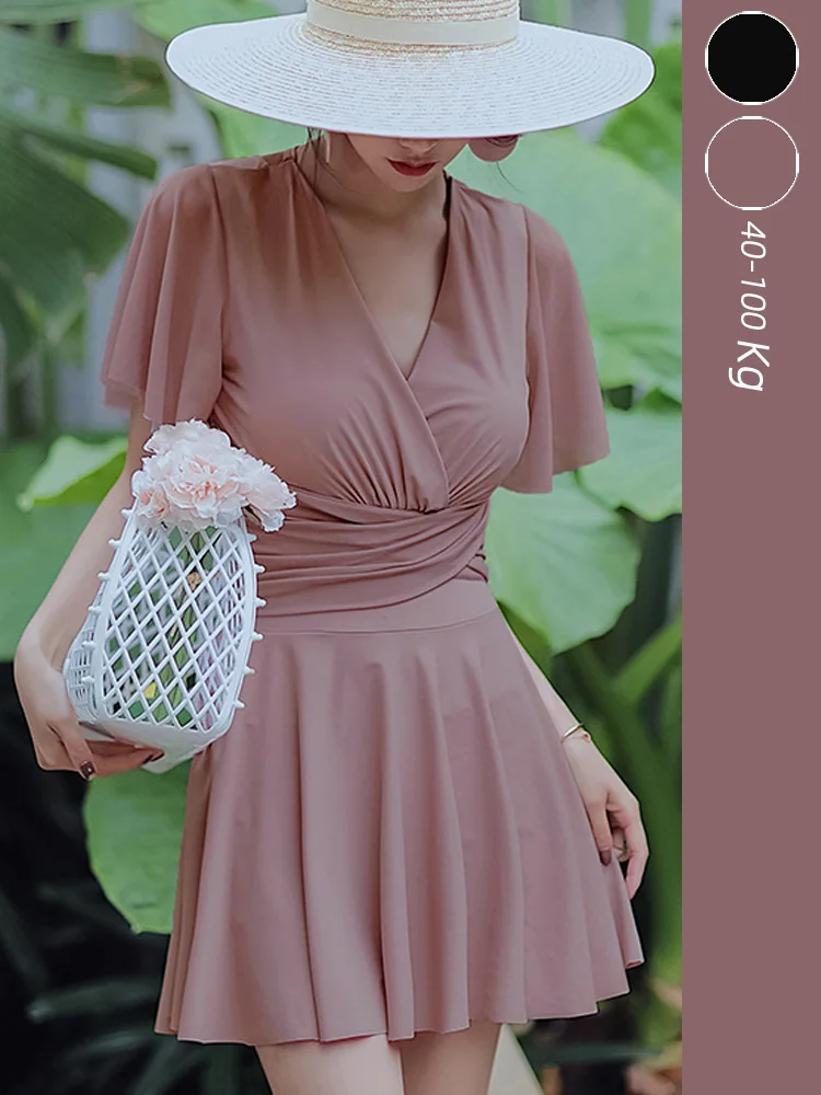 

plus Size Swimsuit Women's Thermal Spa Slimming Belly Covering Skirt Sle Conservative Steel Ring Flat Angle Pants