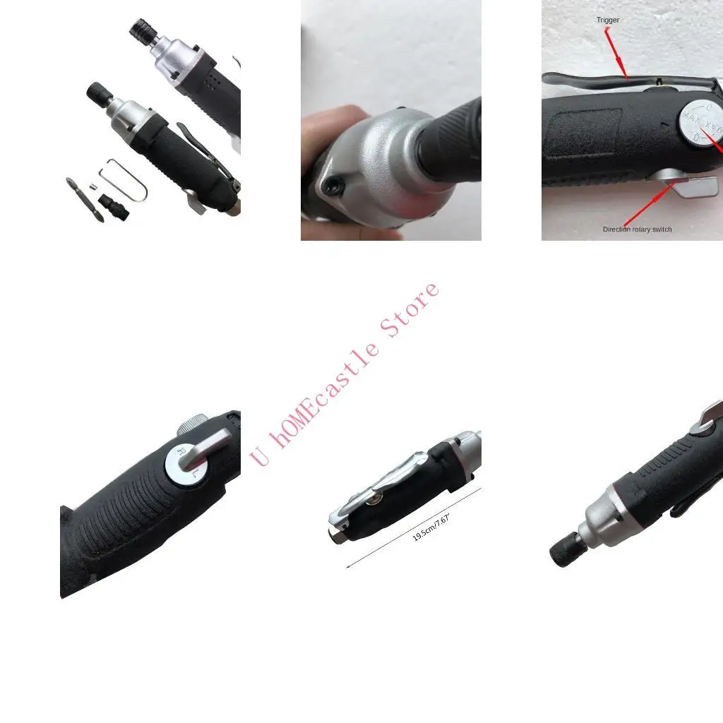 63HF 1/4 Inch Air Screwdriver Screw Driver Tool Reversible Pnuematic Screwdriver