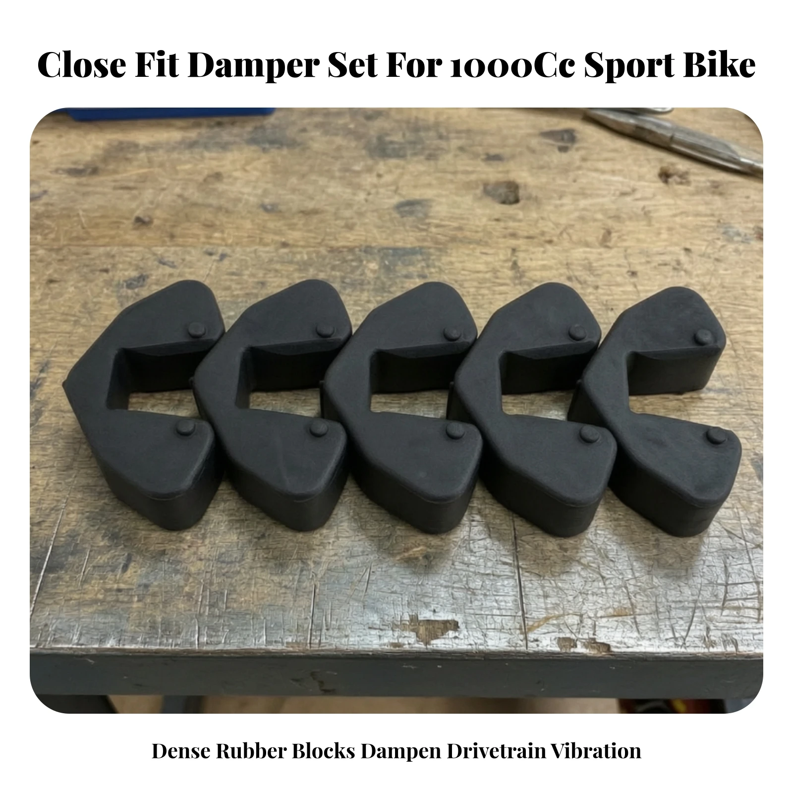 5 Pieces Rear Hub Cush-Drive Damper Easy Installation Motorcycle Cush-Drive Rubber Rear Wheel Damper Wear-Resistant Molded