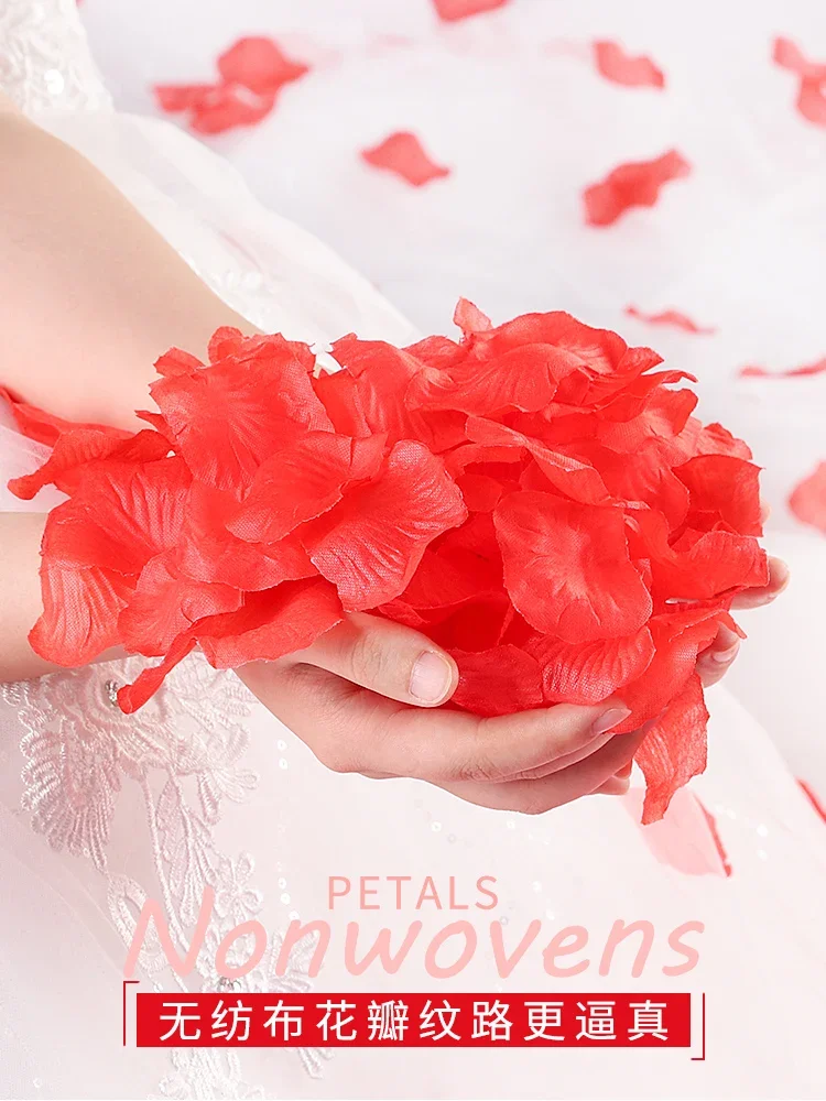 Wedding simulation rose petals romantic confession party