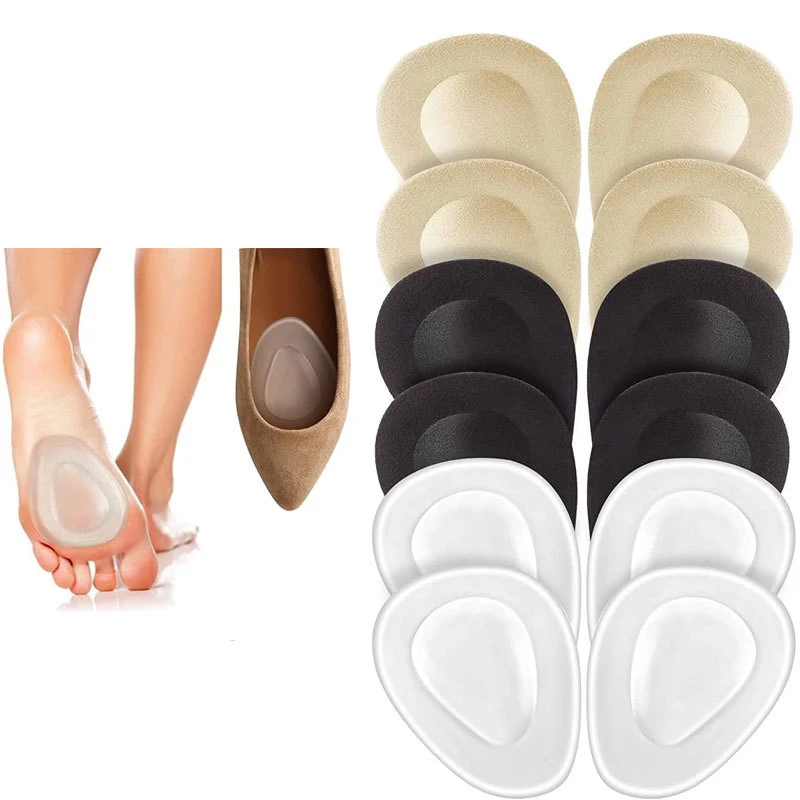 Anti-slip Silicone Gel Inserts For Plantar Fascitis Gel Half Insoles Women Forefoot Anti-Pain Shoes Insert High Heels Pad