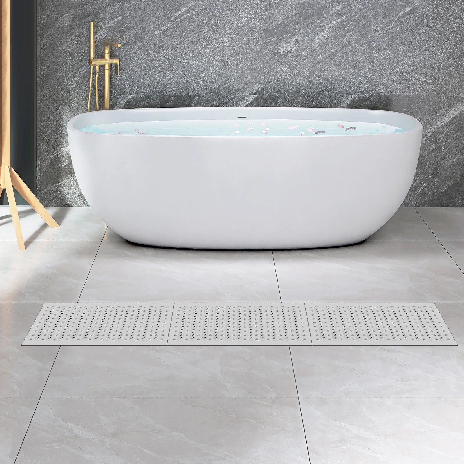 

Набор из 3 сливных решеток из нержавеющей стали 304 — современные прямоугольные крышки для каналов для наружного использования, сада — нержавеющая канализационная решетка