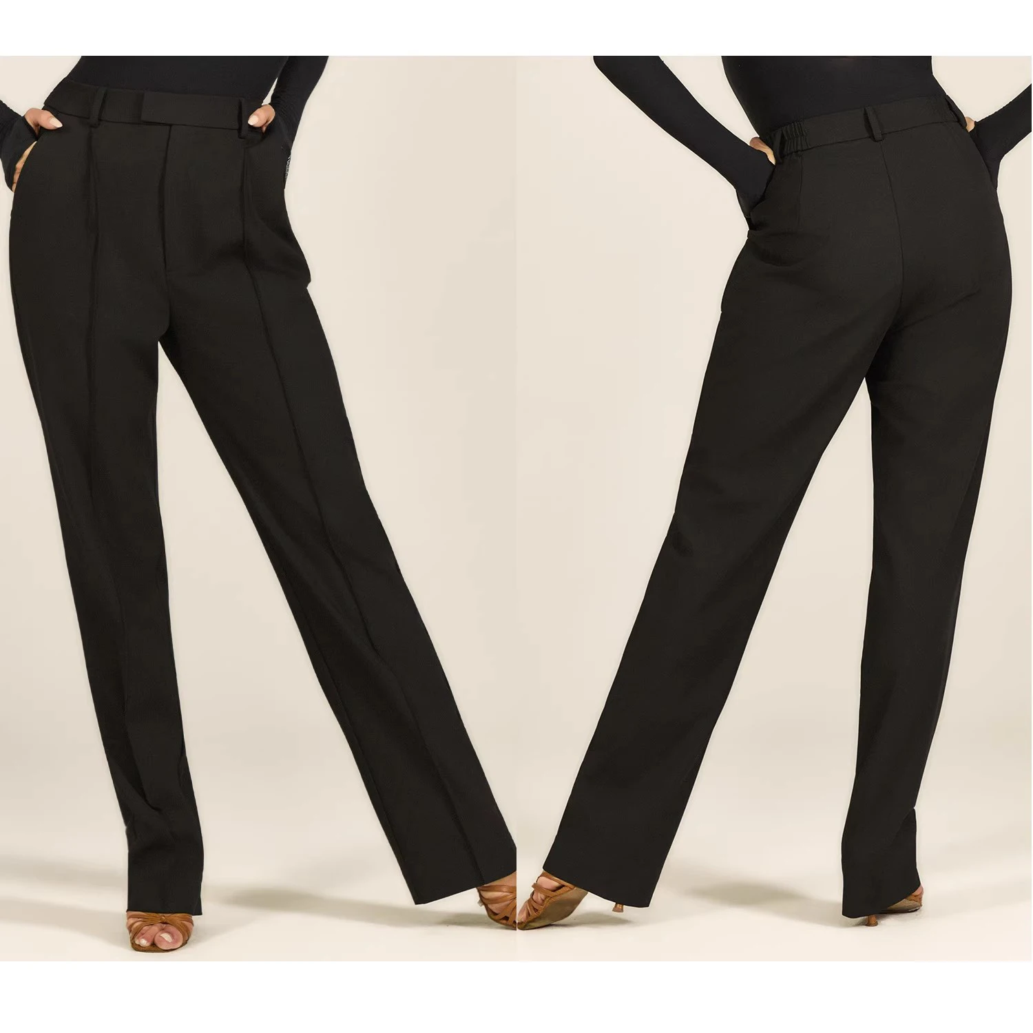 2025 New Latin Dance Costumes Practice Pants National Standard Dance Trousers Training Pants Chacha Tango Samba Dance DQL12013