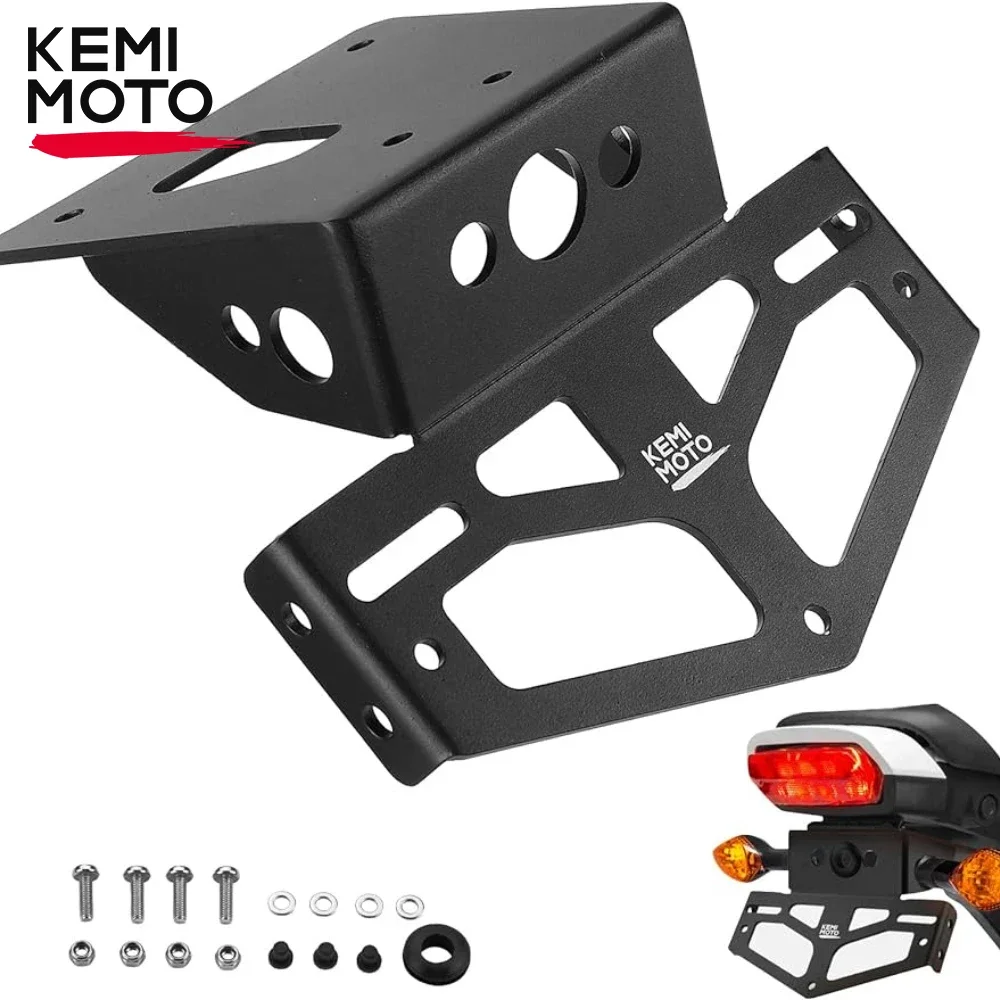 

For Honda Grom MSX125 2022 2023 License Plate Holder KEMiMOTO Fender Eliminator Kit Bracket Tail Tidy with OEM Turn Signal Holes