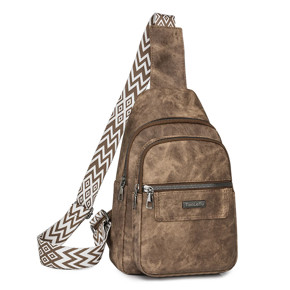 

Crossbody Purse for Women Men PU Leather Shoulder Bag Adjustable Guitar Strap Cell Phone Purse for Daily Work Shopping Travel