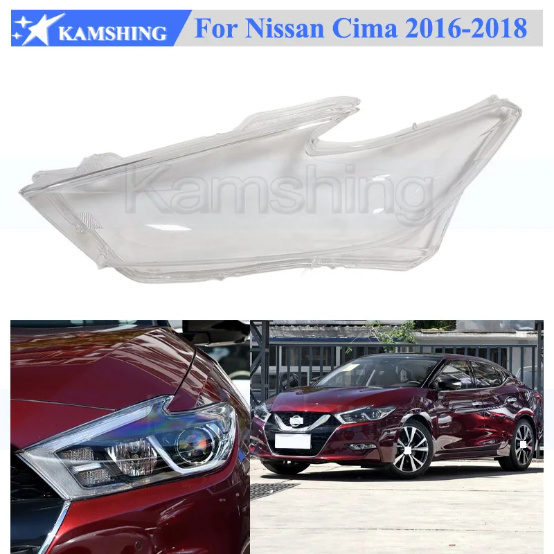 

Kamshing Headlight Cover Shell Shade For Nissan Cima 2016-2018 Head Lamp Glass Head Light Cover Lens Transparent