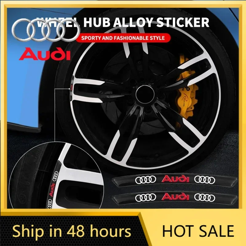 

Car Carbon Fiber Decal Sticker Wheels Rims Racing Car Sticker For Audi Sline A3 8P 8V A4 B8 B6 A6 C6 C5 Q2 Q3 Q5 Q7 Q8 TT TTS