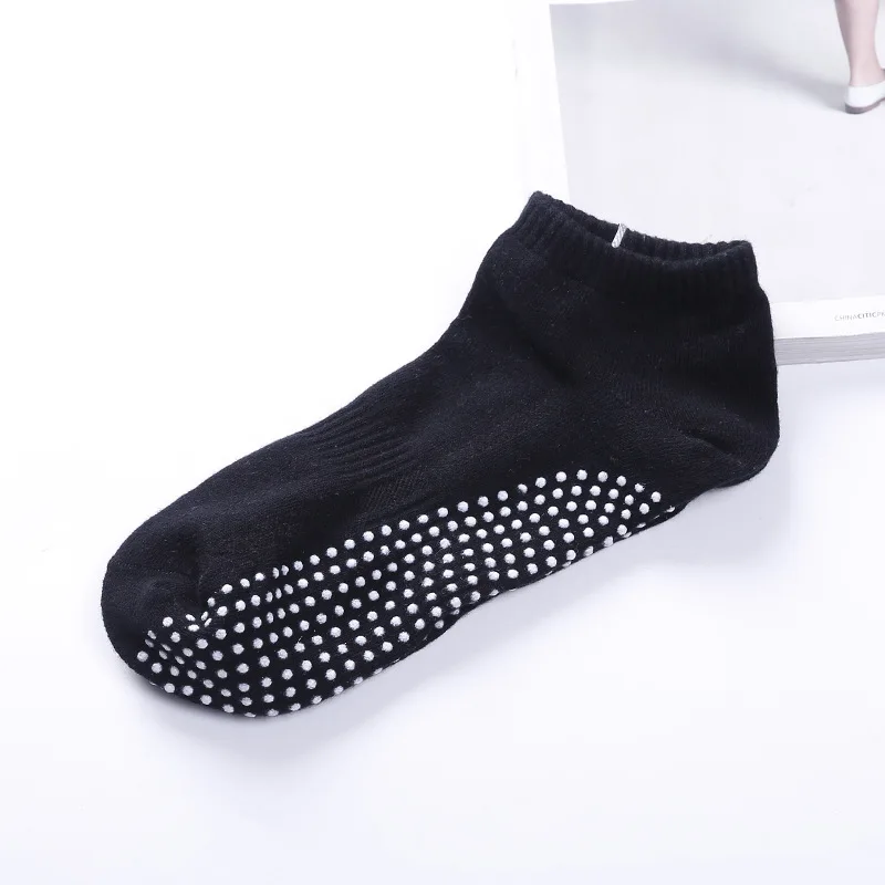 Chaussettes de yoga coordonnantes pour hommes, chaussettes de sol respirantes, poignées en coton, pilates, gym, fitness, taille 39-44, 1 paire