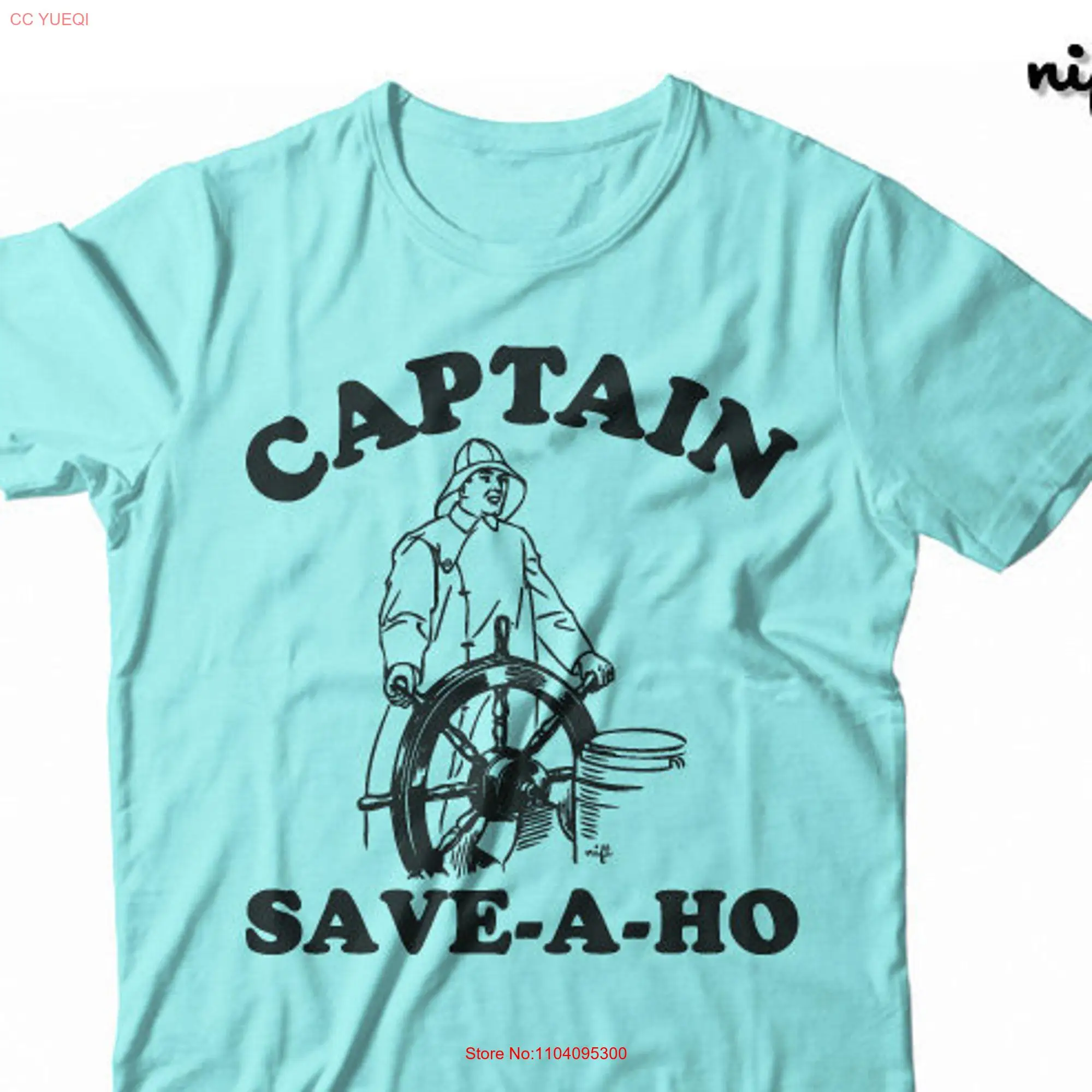 Captain Save A Ho UNISEX T shirt by NIFT long or short sleeves