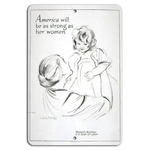 Empowering America: Strength in Women-Aluminum-tin sign
