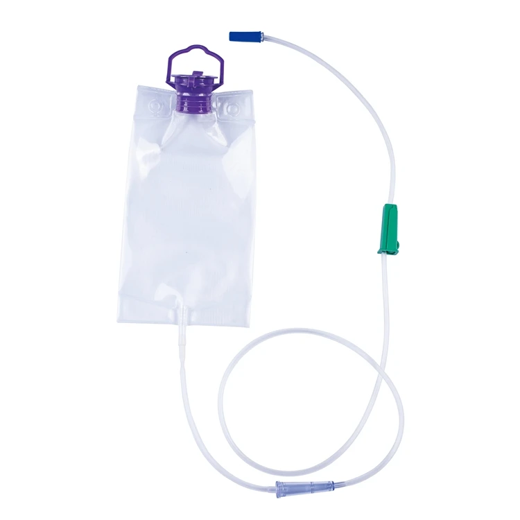 CE Certified Nutrition Feeding Bag Disposable Medical PVC Enteral Feeding Bag