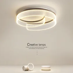 2025 Italian Luxury Simple Modern Bedroom Lamp LED Light Source Creative Personality Ceiling Lamp for Master Bedroom