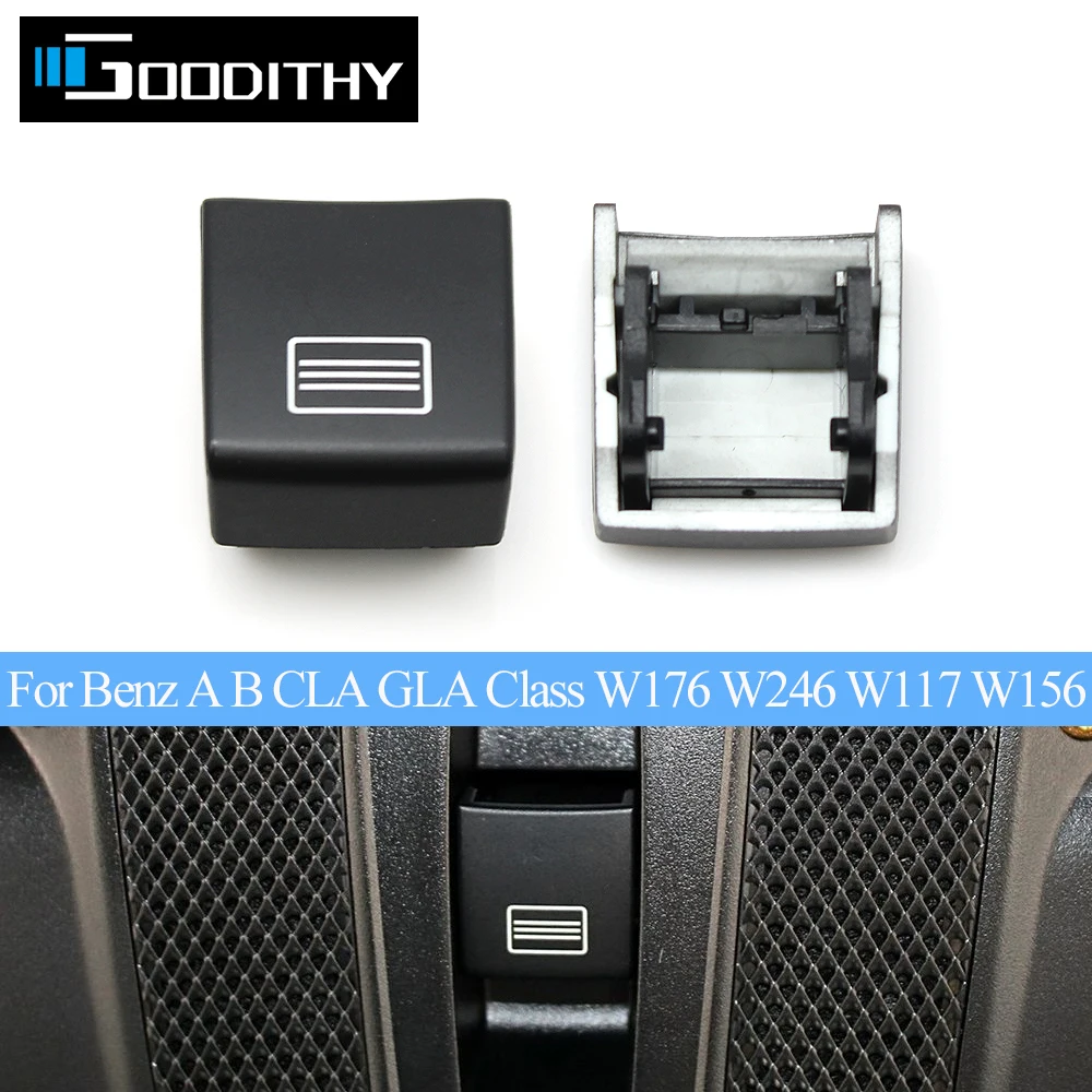 

Black Car Sunroof Window Switch Button Plastic Cover For Benz A B CLA GLA W156 W176 W246 W117 2012-2019 0009005008