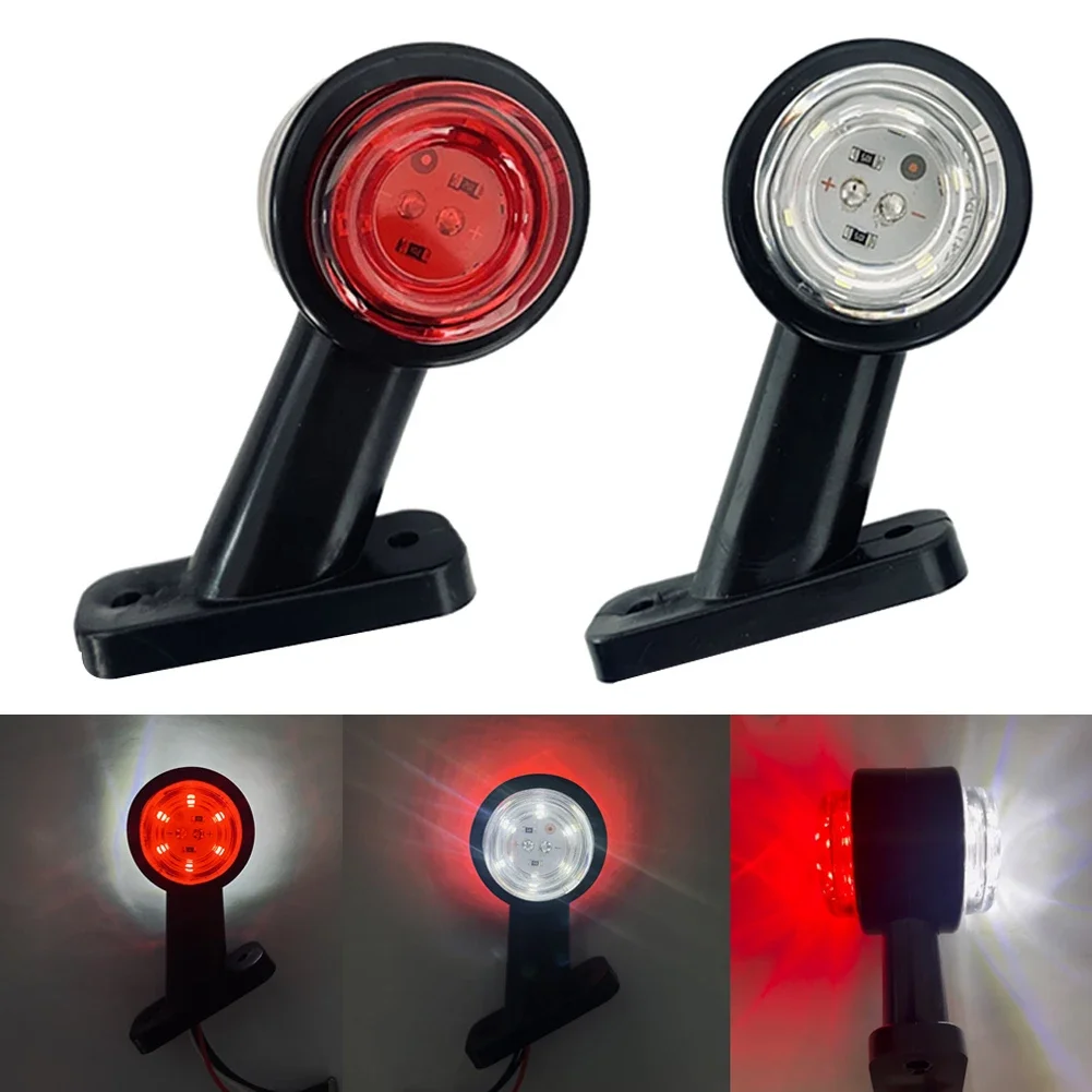 2PCS 10-30V Led Contorno Laterale Luci Gambo Lampada Indicatore Lampada E8 E-MARK Rimorchio Camion Camion Trattore Bus Indicatori Luci