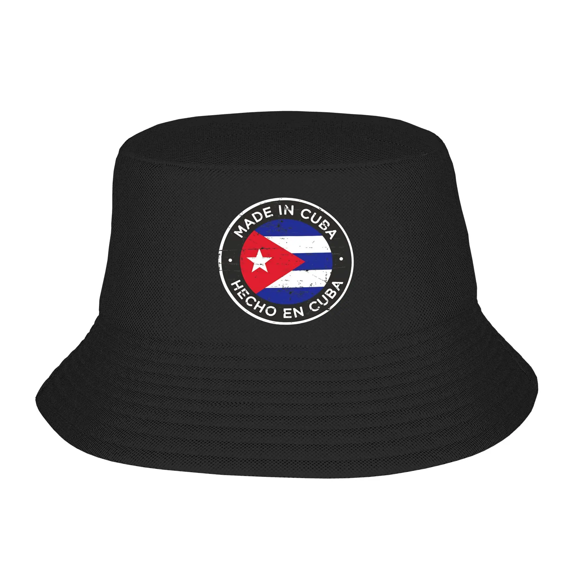Men Women Harajuku Bucket Hat SOS CUBA PATRIA Y VIDA VINTAGE  Accessories Bob Hats For Picnic Headwear Lightweight
