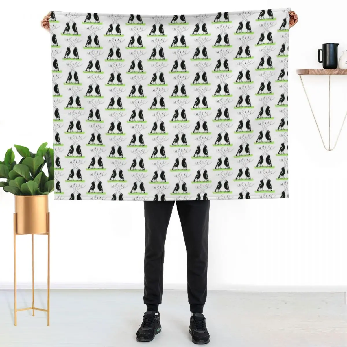 Magpies make it better - other stuff Throw Blanket Warm Throw Blanket Gift for Anniversary